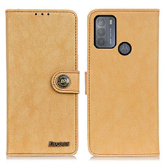 Funda de Cuero Cartera con Soporte Carcasa A01D para Motorola Moto G50 Oro