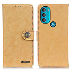 Funda de Cuero Cartera con Soporte Carcasa A01D para Motorola Moto G71 5G Oro