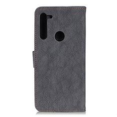 Funda de Cuero Cartera con Soporte Carcasa A01D para Motorola Moto One Fusion Plus Negro