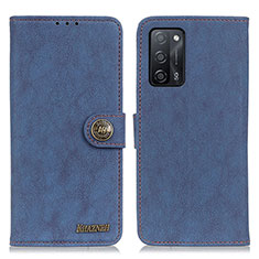 Funda de Cuero Cartera con Soporte Carcasa A01D para Oppo A56 5G Azul