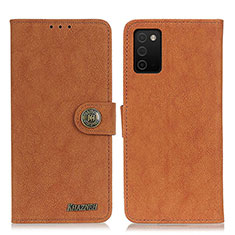 Funda de Cuero Cartera con Soporte Carcasa A01D para Samsung Galaxy M02s Marron