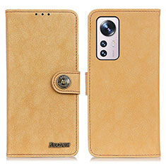 Funda de Cuero Cartera con Soporte Carcasa A01D para Xiaomi Mi 12S 5G Oro