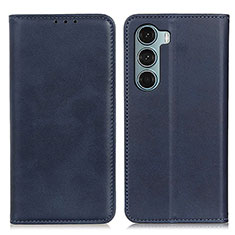 Funda de Cuero Cartera con Soporte Carcasa A02D para Motorola Moto Edge S30 5G Azul