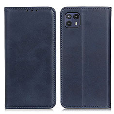 Funda de Cuero Cartera con Soporte Carcasa A02D para Motorola Moto G50 5G Azul