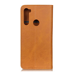 Funda de Cuero Cartera con Soporte Carcasa A02D para Motorola Moto One Fusion Plus Marron Claro