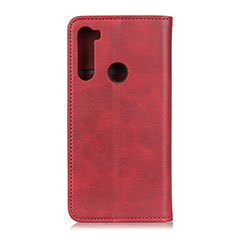 Funda de Cuero Cartera con Soporte Carcasa A02D para Motorola Moto One Fusion Plus Rojo