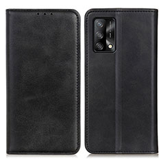 Funda de Cuero Cartera con Soporte Carcasa A02D para Oppo A95 4G Negro