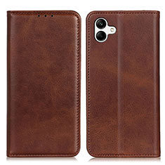 Funda de Cuero Cartera con Soporte Carcasa A02D para Samsung Galaxy M04 Marron