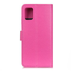 Funda de Cuero Cartera con Soporte Carcasa A03D para Motorola Moto Edge S 5G Rosa Roja