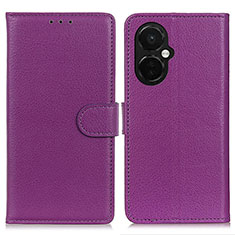 Funda de Cuero Cartera con Soporte Carcasa A03D para OnePlus Nord N30 5G Morado