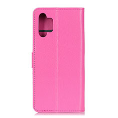 Funda de Cuero Cartera con Soporte Carcasa A03D para Samsung Galaxy M32 5G Rosa Roja