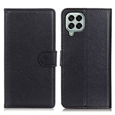 Funda de Cuero Cartera con Soporte Carcasa A03D para Samsung Galaxy M33 5G Negro