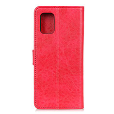 Funda de Cuero Cartera con Soporte Carcasa A04D para Motorola Moto Edge S 5G Rojo