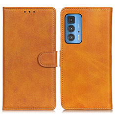 Funda de Cuero Cartera con Soporte Carcasa A05D para Motorola Moto Edge 20 Pro 5G Marron