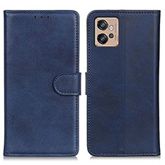 Funda de Cuero Cartera con Soporte Carcasa A05D para Motorola Moto G32 Azul