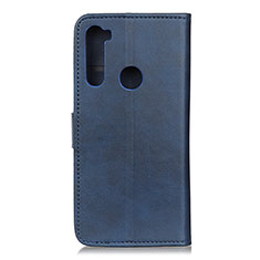 Funda de Cuero Cartera con Soporte Carcasa A05D para Motorola Moto One Fusion Plus Azul