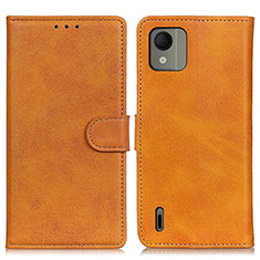 Funda de Cuero Cartera con Soporte Carcasa A05D para Nokia C110 Marron