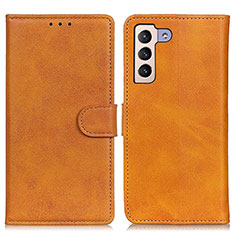 Funda de Cuero Cartera con Soporte Carcasa A05D para Samsung Galaxy S21 5G Marron