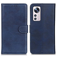 Funda de Cuero Cartera con Soporte Carcasa A05D para Xiaomi Mi 12S Pro 5G Azul