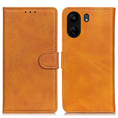 Funda de Cuero Cartera con Soporte Carcasa A05D para Xiaomi Poco C65 Marron