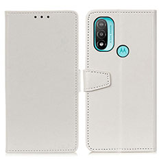 Funda de Cuero Cartera con Soporte Carcasa A06D para Motorola Moto E40 Blanco