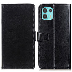 Funda de Cuero Cartera con Soporte Carcasa A06D para Motorola Moto Edge 20 Lite 5G Negro