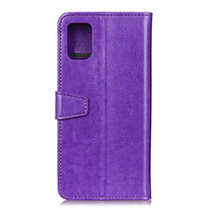 Funda de Cuero Cartera con Soporte Carcasa A06D para Motorola Moto G100 5G Morado