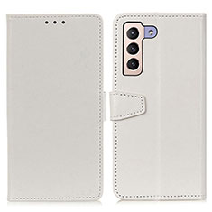 Funda de Cuero Cartera con Soporte Carcasa A06D para Samsung Galaxy S22 Plus 5G Blanco