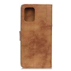 Funda de Cuero Cartera con Soporte Carcasa A07D para Motorola Moto Edge S 5G Marron