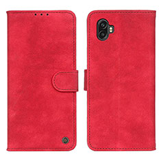 Funda de Cuero Cartera con Soporte Carcasa A07D para Samsung Galaxy Xcover Pro 2 5G Rojo