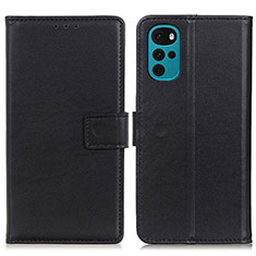 Funda de Cuero Cartera con Soporte Carcasa A08D para Motorola Moto G22 Negro