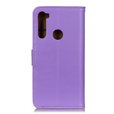 Funda de Cuero Cartera con Soporte Carcasa A08D para Motorola Moto One Fusion Plus Morado