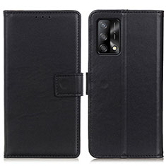 Funda de Cuero Cartera con Soporte Carcasa A08D para Oppo A95 4G Negro