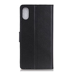 Funda de Cuero Cartera con Soporte Carcasa A08D para Samsung Galaxy M01 Core Negro