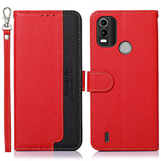 Funda de Cuero Cartera con Soporte Carcasa A09D para Nokia G11 Plus Rojo