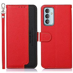 Funda de Cuero Cartera con Soporte Carcasa A09D para Samsung Galaxy M23 5G Rojo