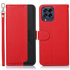 Funda de Cuero Cartera con Soporte Carcasa A09D para Samsung Galaxy M53 5G Rojo