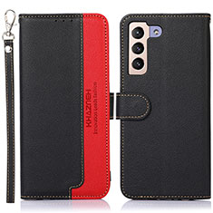 Funda de Cuero Cartera con Soporte Carcasa A10D para Samsung Galaxy S21 5G Negro