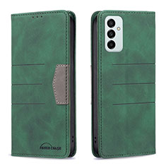 Funda de Cuero Cartera con Soporte Carcasa B01F para Samsung Galaxy F23 5G Verde