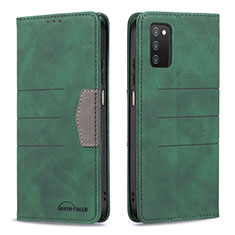 Funda de Cuero Cartera con Soporte Carcasa B01F para Samsung Galaxy M02s Verde