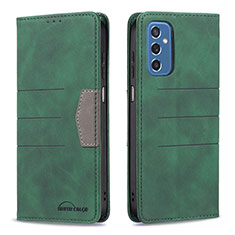 Funda de Cuero Cartera con Soporte Carcasa B01F para Samsung Galaxy M52 5G Verde