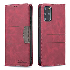 Funda de Cuero Cartera con Soporte Carcasa B01F para Samsung Galaxy S20 Plus 5G Rojo