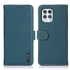 Funda de Cuero Cartera con Soporte Carcasa B01H para Motorola Moto Edge S 5G Verde