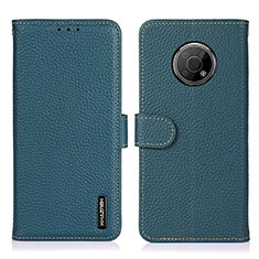 Funda de Cuero Cartera con Soporte Carcasa B01H para Nokia G300 5G Verde