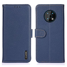 Funda de Cuero Cartera con Soporte Carcasa B01H para Nokia G50 5G Azul