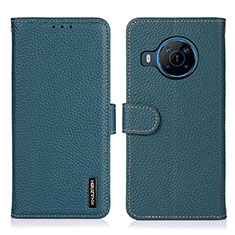 Funda de Cuero Cartera con Soporte Carcasa B01H para Nokia X100 5G Verde