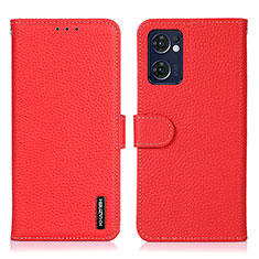 Funda de Cuero Cartera con Soporte Carcasa B01H para OnePlus Nord CE 2 5G Rojo