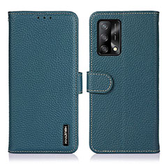 Funda de Cuero Cartera con Soporte Carcasa B01H para Oppo A95 4G Verde