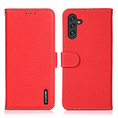 Funda de Cuero Cartera con Soporte Carcasa B01H para Samsung Galaxy A04s Rojo