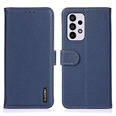 Funda de Cuero Cartera con Soporte Carcasa B01H para Samsung Galaxy A33 5G Azul